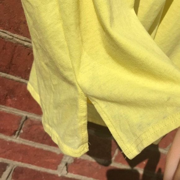 Yellow and Gray Colorblock Chaser Breezy Short Sleeve Tee - Picture 7 of 11